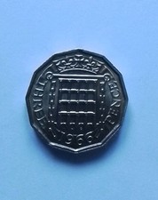 1966 3 Three Pence Very