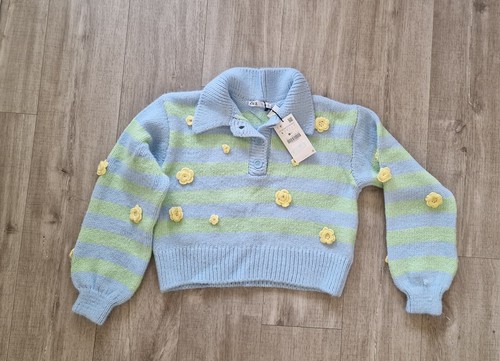 Zara knit polo sweater jumper - zara,