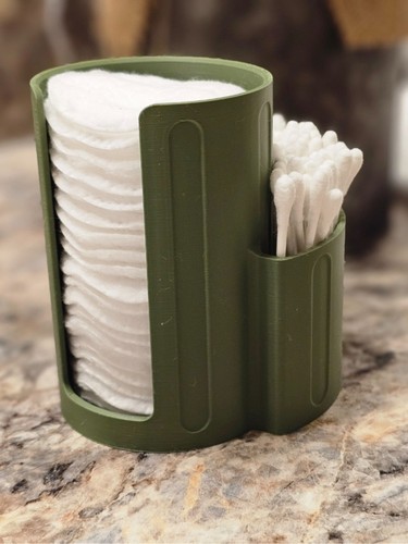Cotton pad ear bud - ear, swab