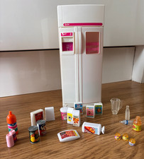 1994 Barbie American Double Fridge with assorted food