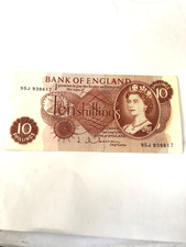Bank england ten shilling - england,