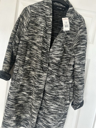 Black grey knit long - knit,