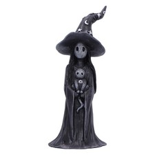 Nemesis Now Little Souls - Glimmer Figurine 12cm, Resin, Black, Witch Ghost with