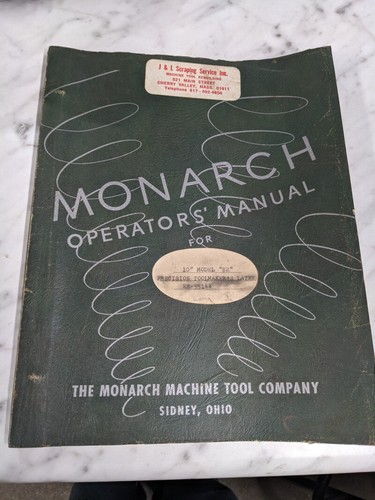 Monarch operator manual - monarch,
