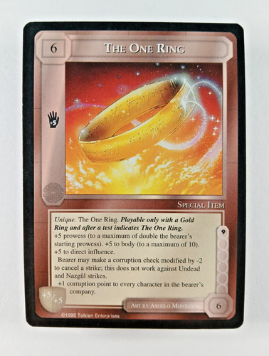 The one ring middle earth - one,