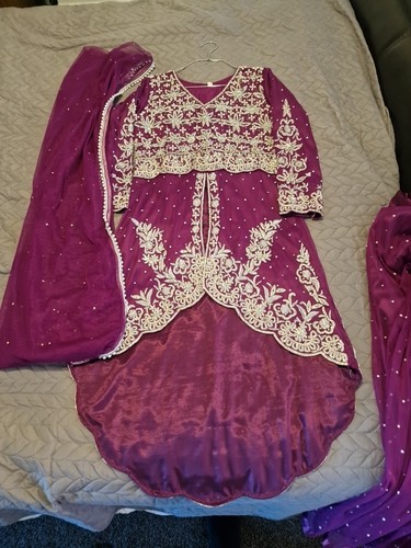 Lehnga with long dress - lehnga, women's