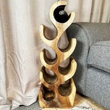 Rustic Wood Tree Wine Rack 8