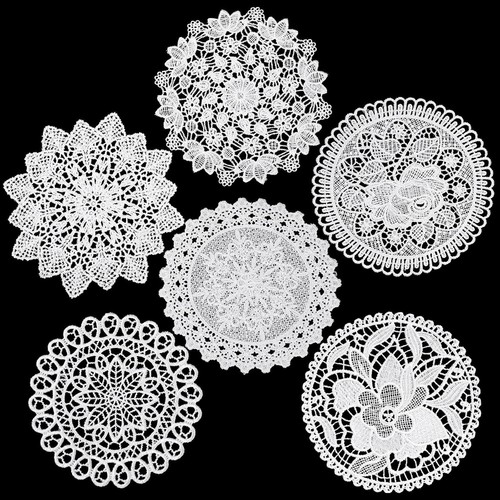 Pack crochet doilies - 6,