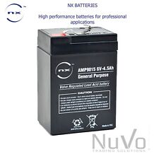 RECHARGEABLE BATTERY 6V 4.5AH FOR ELECTRIC TOY CARS, MODEL BOATS, ALARMS ECT