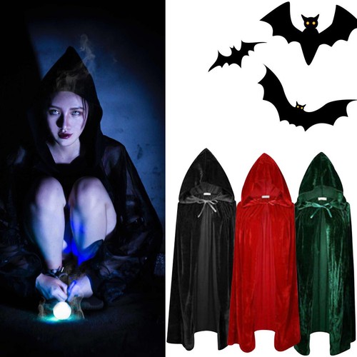 Velvet halloween cloak witch - halloween,