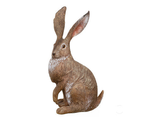 Resin hare ornament rustic - resin,