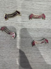 Vintage Committee Badges Red