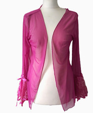 Lace Babydoll cover jacket robe Night gown sheer mesh see-through sexy lingerie