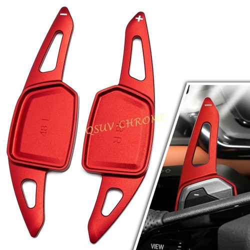 Red steering wheel shift lever - wheel,