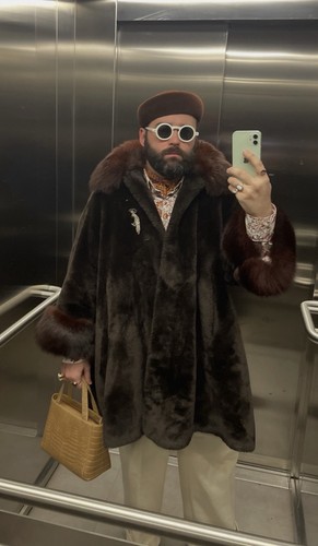 Vintage faux fur - coat, fox