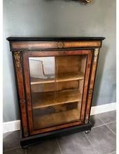 Victorian Ebonised And Amboyna Pier Cabinet 
