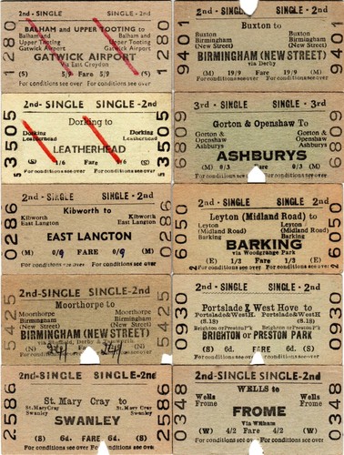 Edmondson rail tickets lot - 10, (lot
