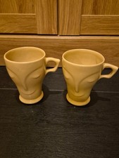 2 Vintage Bournvita China Mug  Art Deco