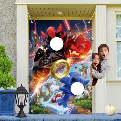 Sonic backdrop party - sonic,