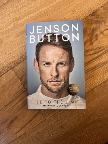Jenson button signed - button, life