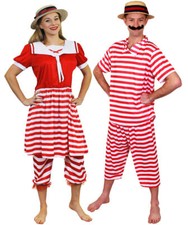 COUPLES 1920S BATHER COSTUME