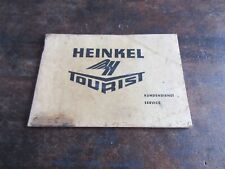 Heinkel Tourist 1964 Customer Service Service Original Nothing Registered