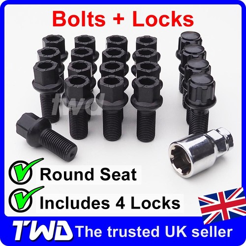 Black alloy wheel bolts - wheel,