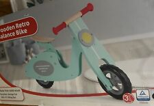 Wooden Retro balance bike bicycle trainer vespa kids 