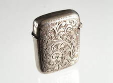 1897 Solid Silver Vesta Case