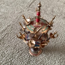 Toledo Mini Swords (12) Cocktail Picks Appetizer Skewer & Stand Vintage MCM