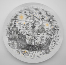 Large Rosenthal ceremonial plate Rosenthal design Raymond Peynet