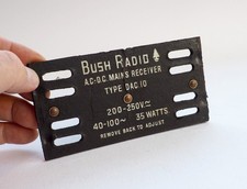 Back Panel / Plate for Bush