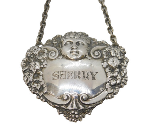 Large sterling silver cherub - large,