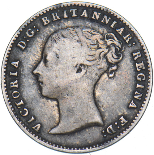 1843 threepence victoria - threepence,