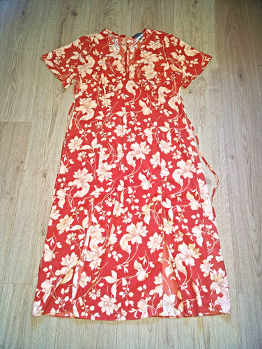 0074primark rust white floral - rust,