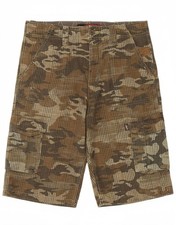 O'NEILL Mens Cargo Shorts W29 Small Khaki Camouflage Cotton DK01