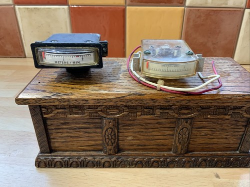 Two vintage panel - , meters
