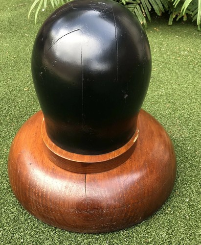 Vintage milliners wooden hat - vintage,