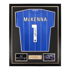 Kieran McKenna Signed Ipswich Town 24/25 Home Shirt- Deluxe Framed