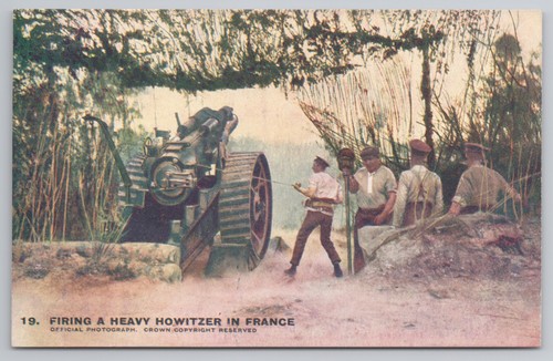 Firing heavy howitzer in - firing,