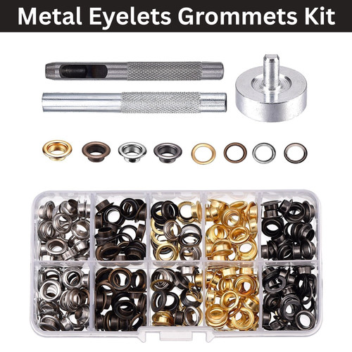 Metal eyelets grommets kit - eyelets,