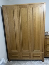 Marks and Spencer Sonoma Triple Wardrobe Solid Oak Used