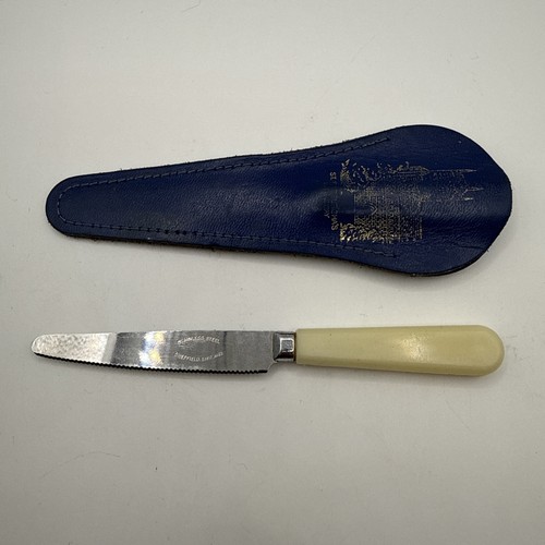 Vintage faux bone handle - faux, tea