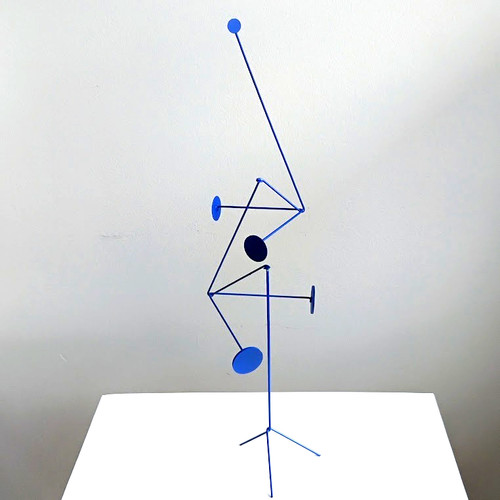 Blue excited particles - excited,