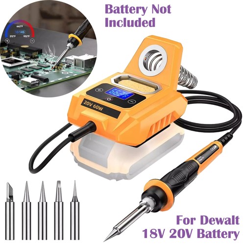 Cordless soldering iron with - cordless,
