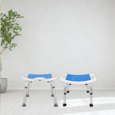 Elderly Shower Bath Tub Seat Bench Without Back Chair Adjustable Non-Slip