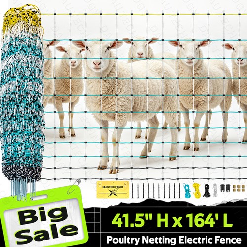 Electric netting fence kit - netting,