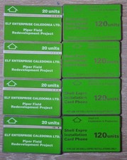UK  Phonecards - SHELL  and ELF  oil cards x8