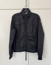 Mens Schott Black Army Type Garment Field Jacket US Size L /UK Size S-M New