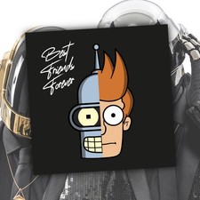 Futurama x Daft Punk Parody Album Art Mash-Up Print | Random Access Memory RAM